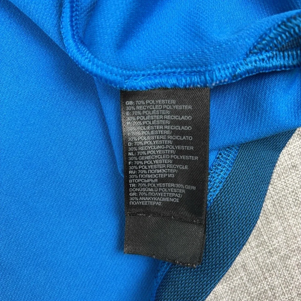 The North Face Shirt Mens Large Blue Short Sleeve 1/4 Zip Polo FlashDry Athletic